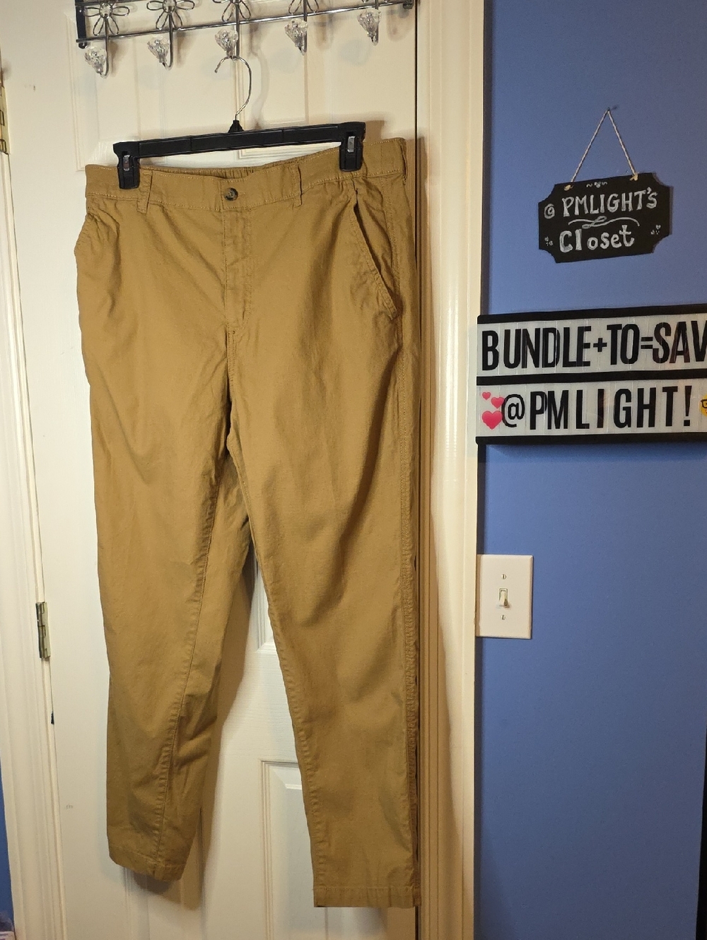 Eddie Bauer 38x30 Chino Pants Khaki